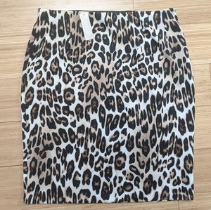 NWT Chico's Leopard Print Pencil Skirt